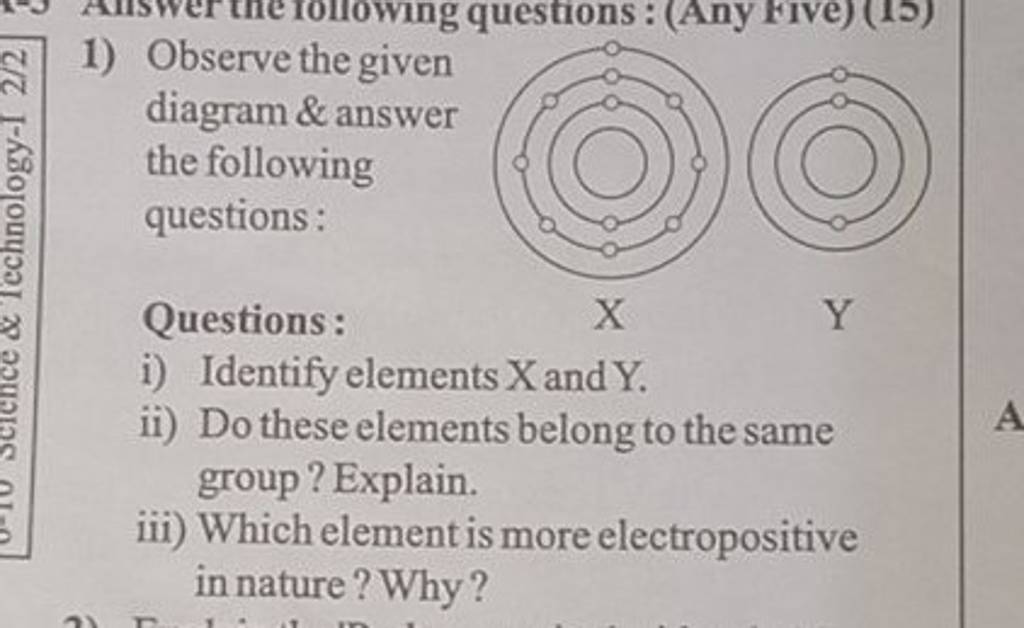 1) Observe The Given Diagram \& Answer The Following Questions: | Filo