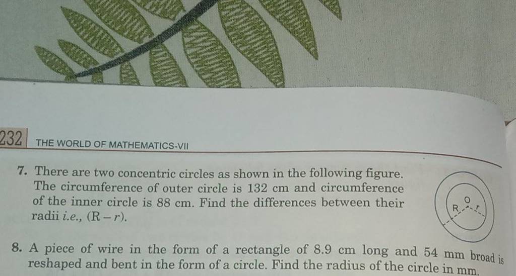 7 There Are Two Concentric Circles As Shown In The Following Figure The   1675255056649 Wepwqrct 3624688 