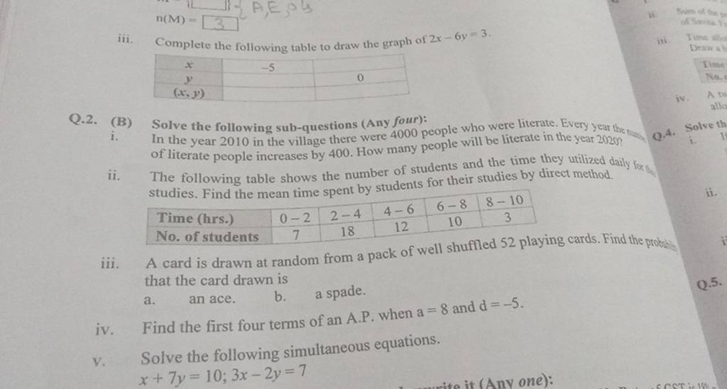 iii-complete-the-following-table-to-draw-the-graph-of-2x-6y-3-x-5y0-x-y