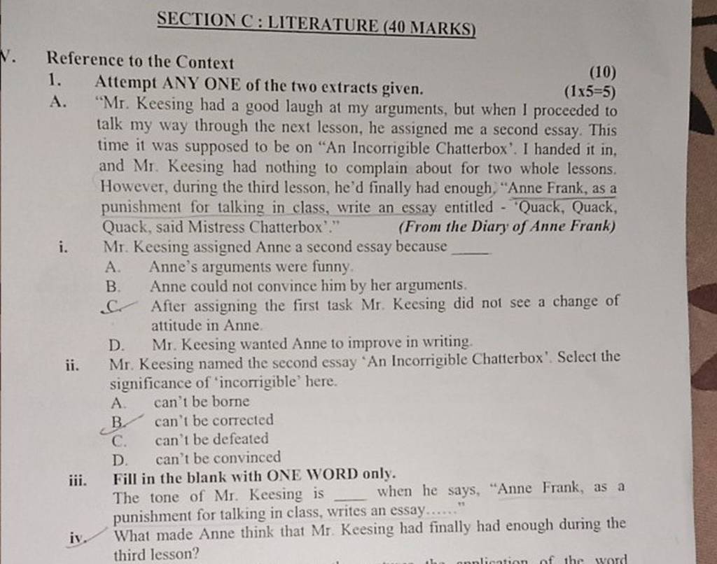 the mark literature essay pdf