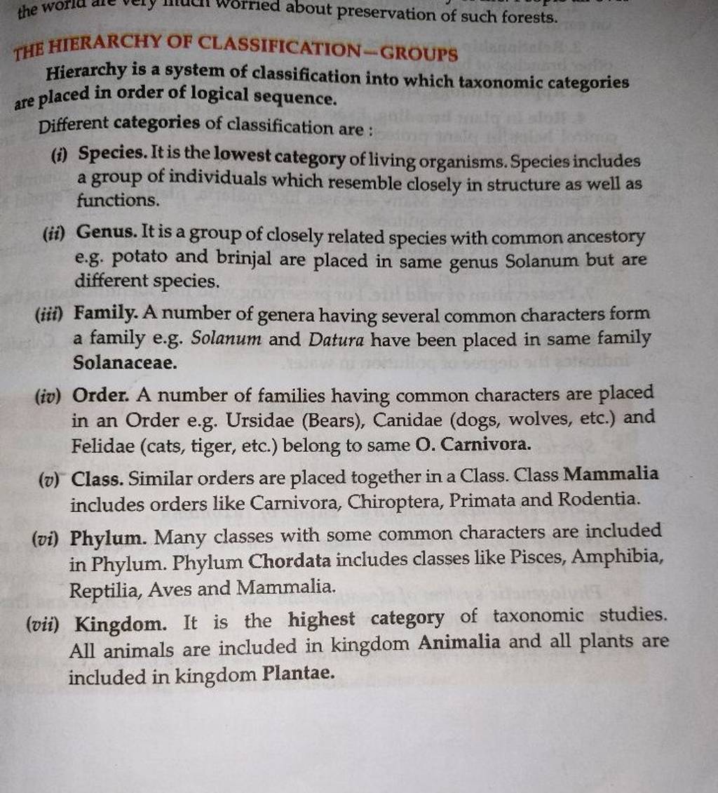 THE HIERARCHY OF CLASSIFICATIONGROUPS Hierarchy is a system of classific..