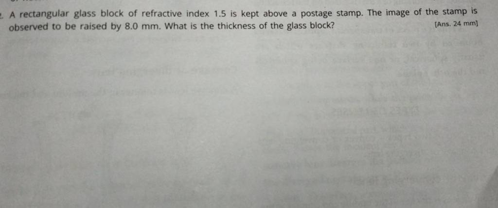 precautions taken to determine refractive index of a rectangular glass block