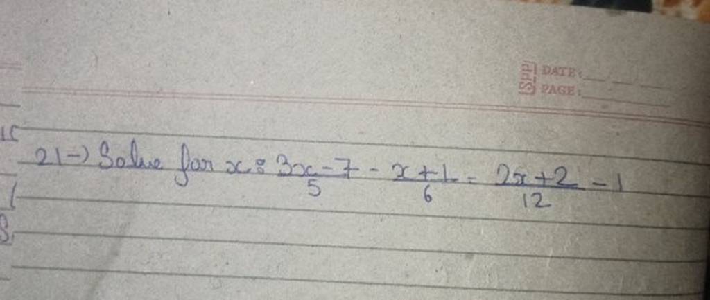 21-solve-for-x-53x-7-6x-1-122x-2-1-filo