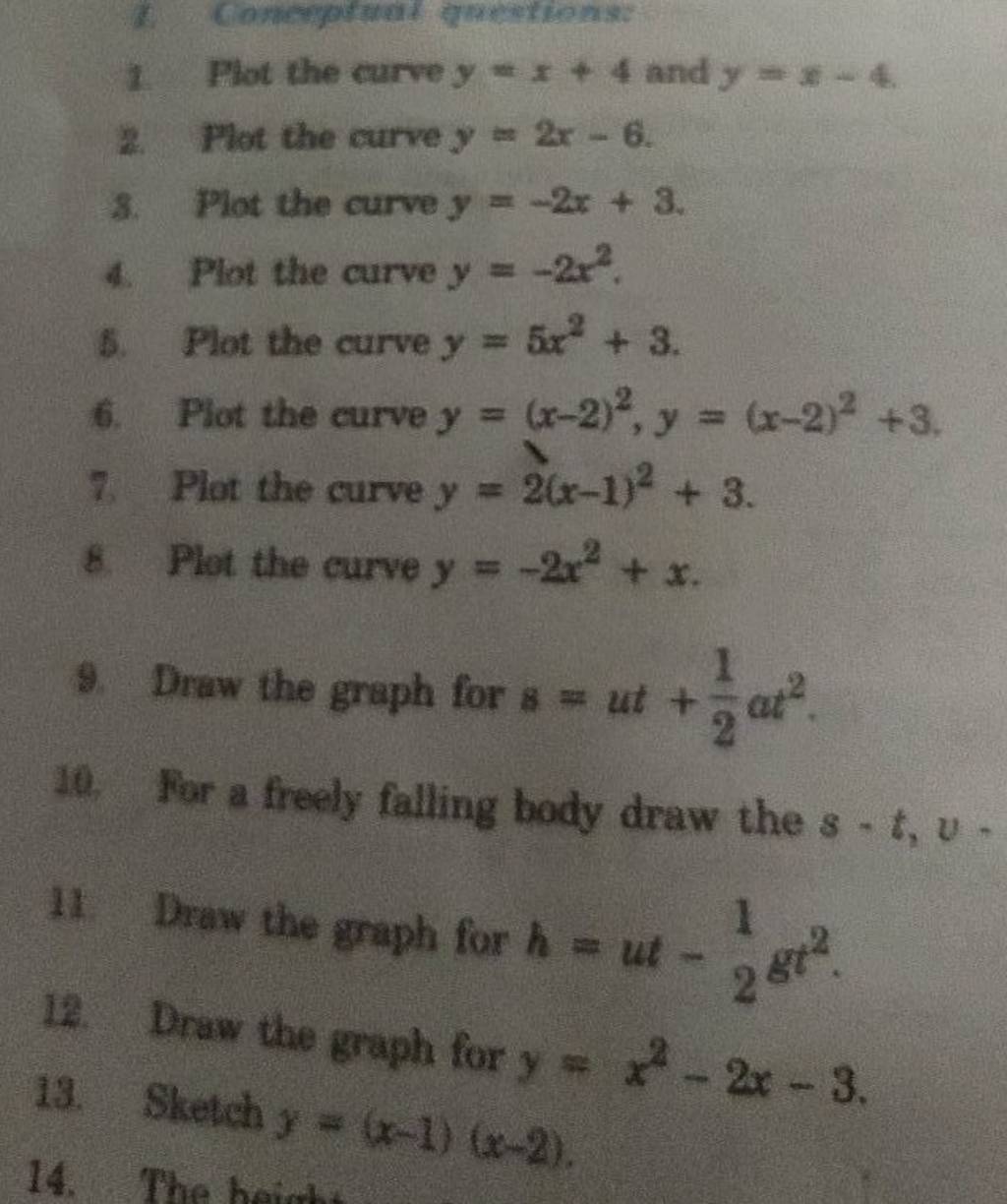 1-plot-the-curve-y-x-4-and-y-x-4-2-pot-the-curve-y-2x-6-8-pot-the-cu