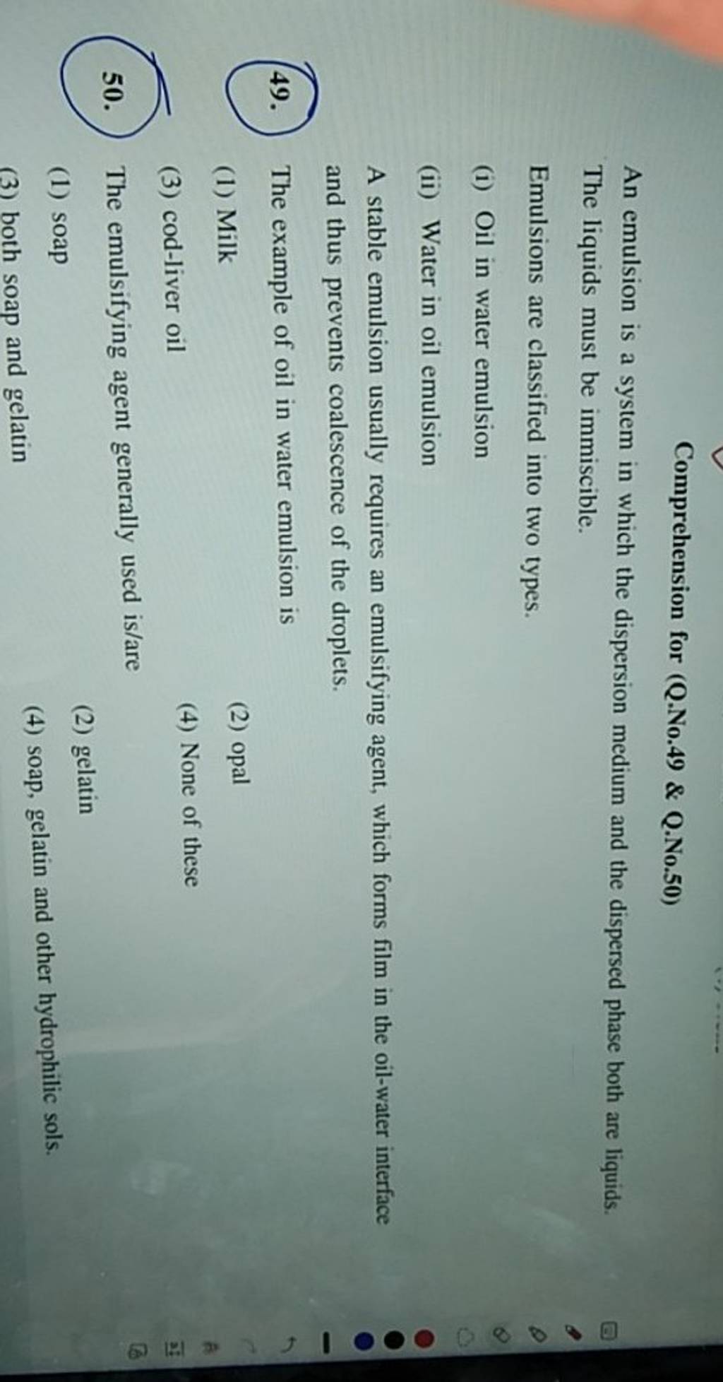 the-emulsifying-agent-generally-used-is-are-filo