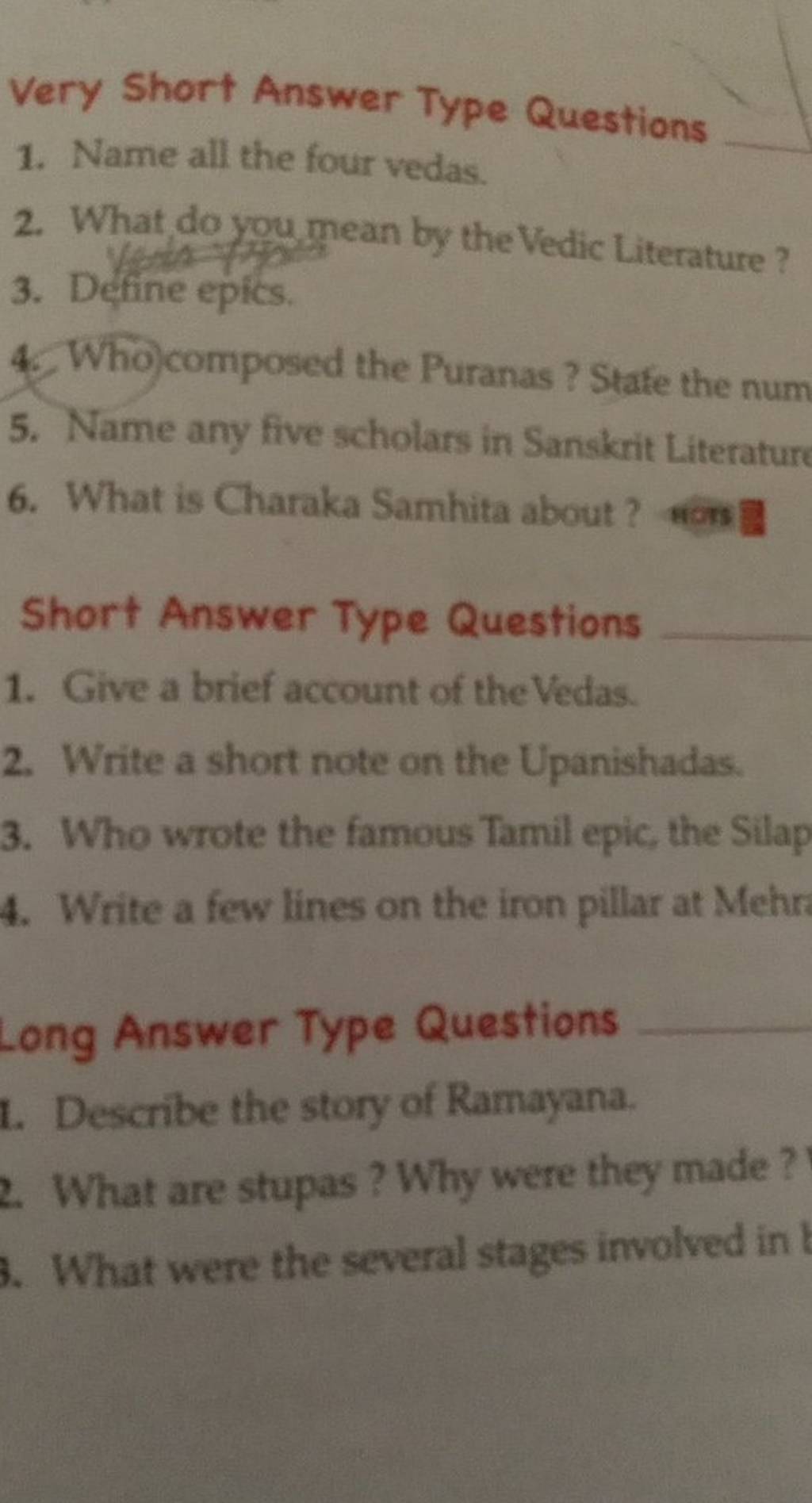 Very Short Answer Type Questions Filo indigo-mcqs-isc-class-12-prism-english-workbook-solutions-icsehelp
