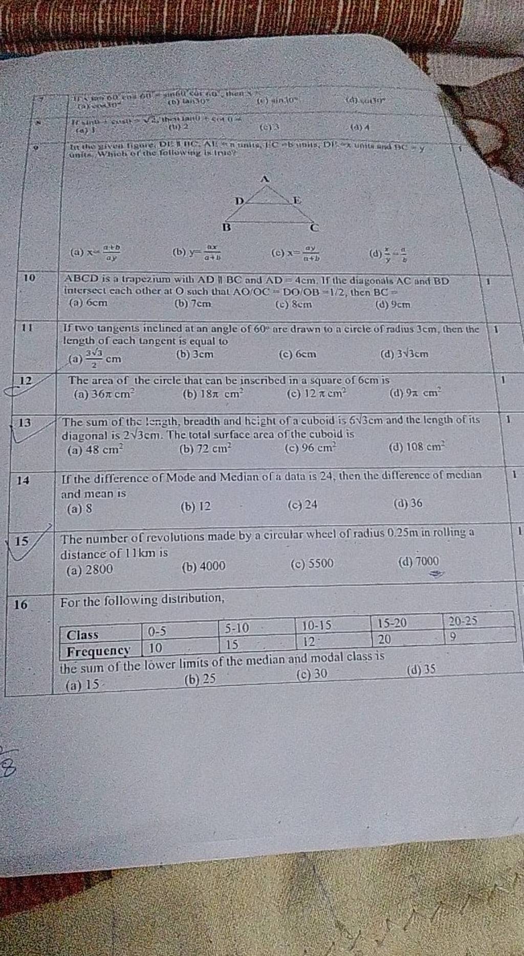 the-sum-of-the-lower-limits-of-the-median-and-modal-class-is-a-15-b-2