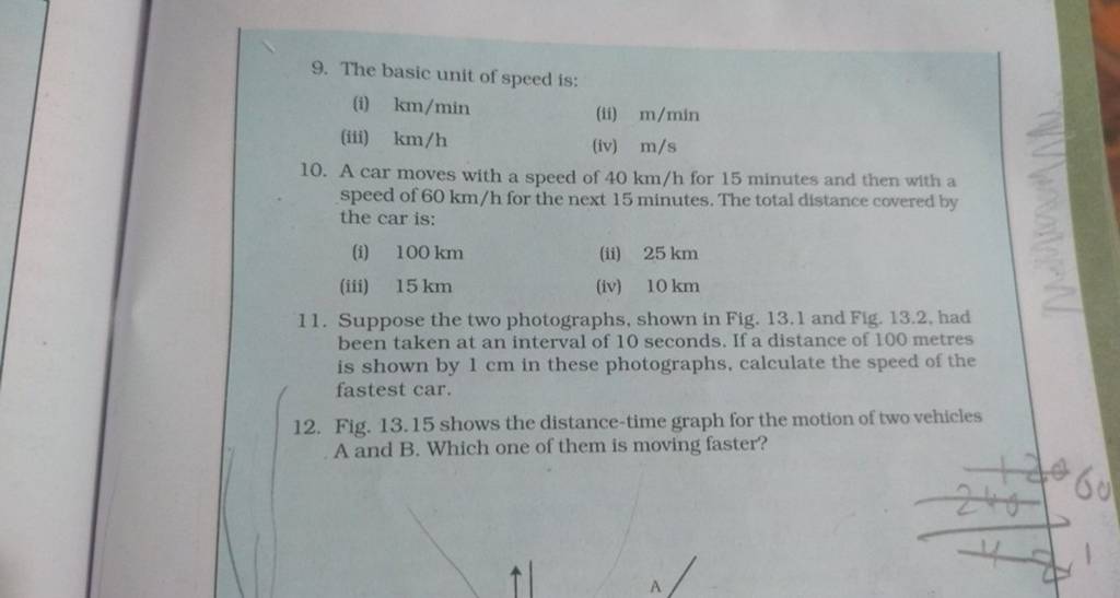 The basic unit of speed is Filo