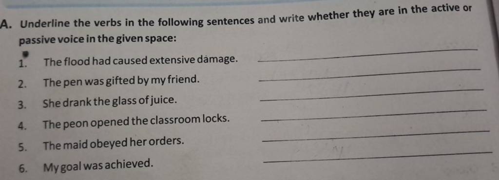 underline-the-verbs-in-the-following-sentences-and-write-whether-they-are