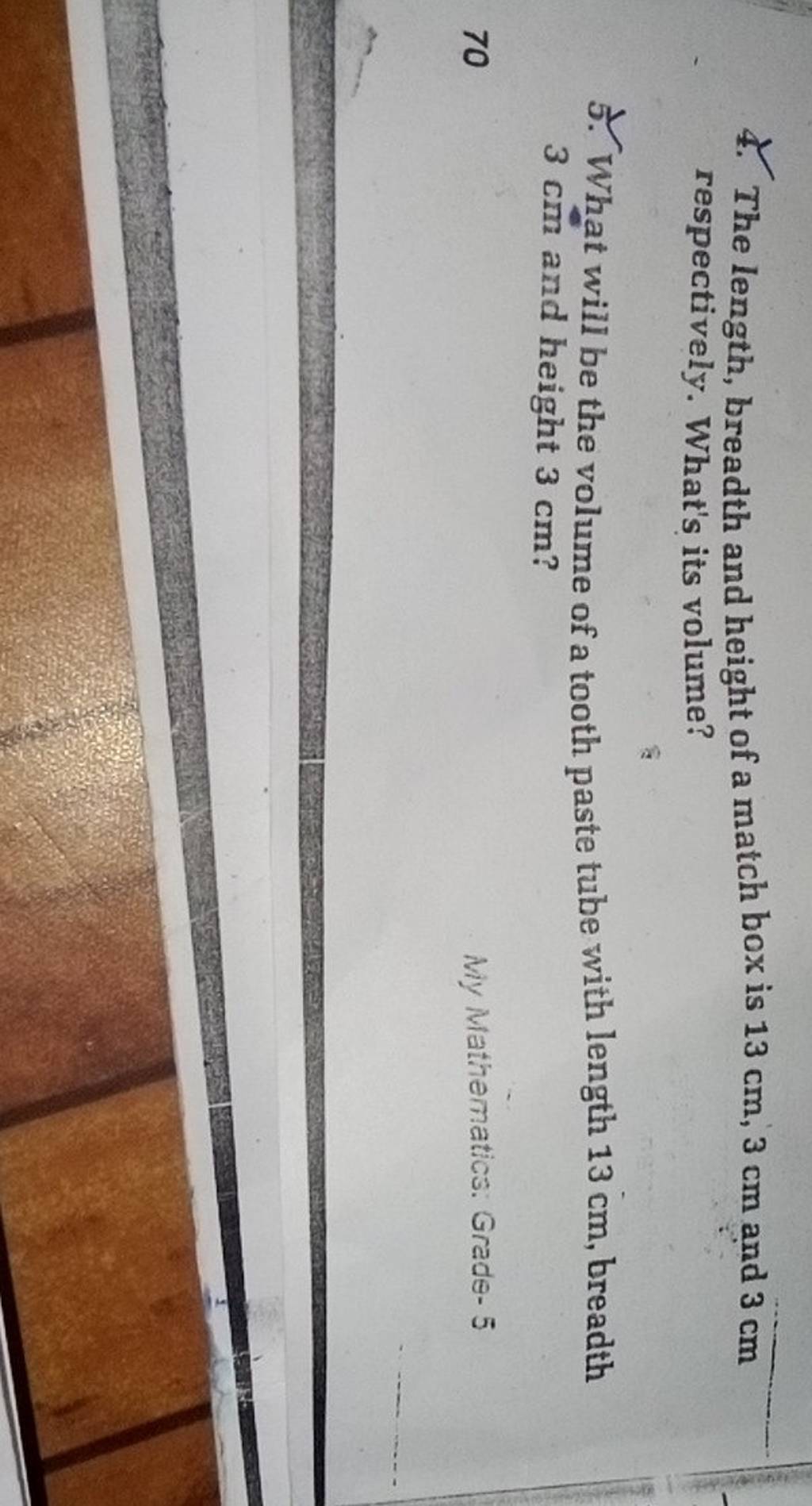 4 The Length Breadth And Height Of A Match Box Is 13 Cm 3 Cm And 3 Cm R 4 the length breadth and height of a match box is 13 cm 3 cm and 3 cm r