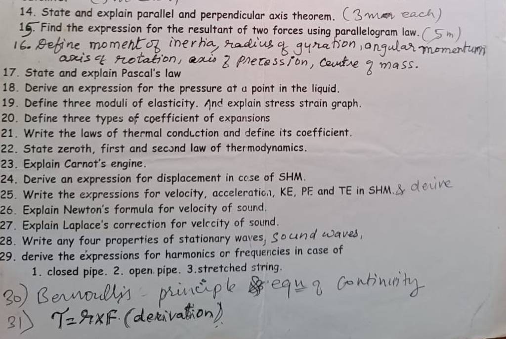 State And Explain Parallel And Perpendicular Axis Theorem Each