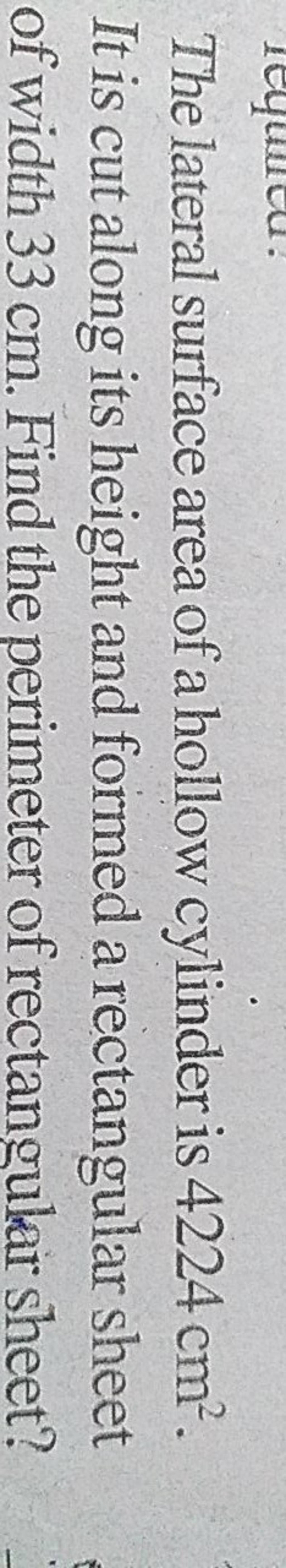 the-lateral-surface-area-of-a-hollow-cylinder-is-4224-cm2-it-is-cut-alon