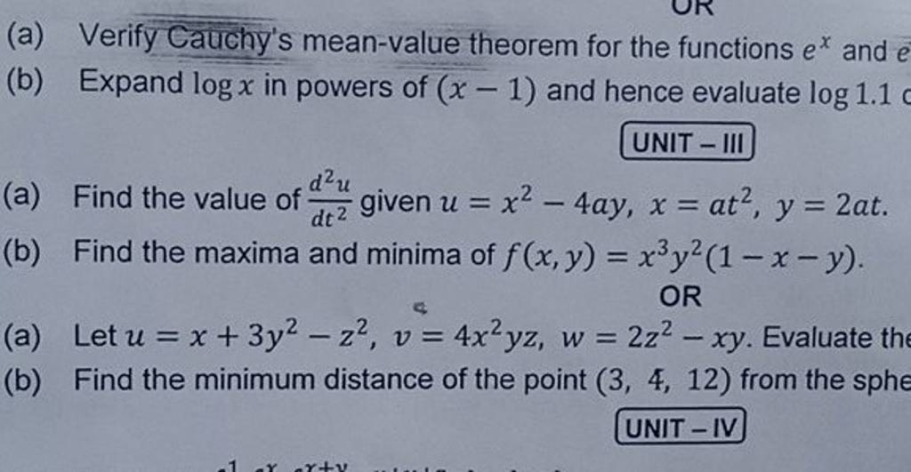 a-verify-cauchy-s-mean-value-theorem-for-the-functions-ex-and-e-b-exp