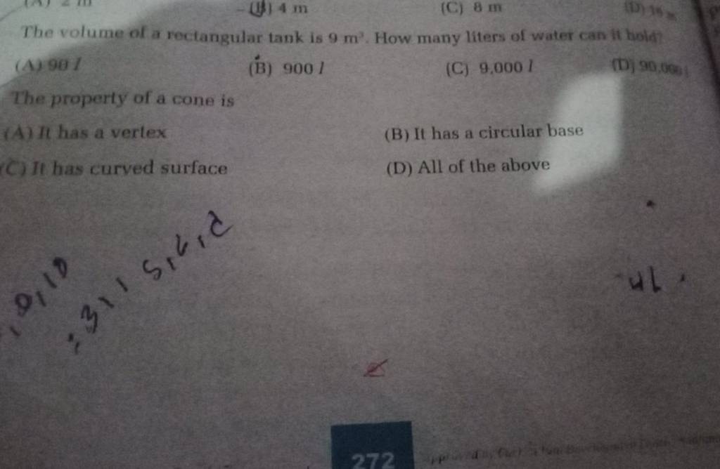 The Volume Of A Rectangular Tank Is 9 M3 How Many Liters Of Water Can It the-volume-of-a-rectangular-tank-is-9-m3-how-many-liters-of-water-can-it