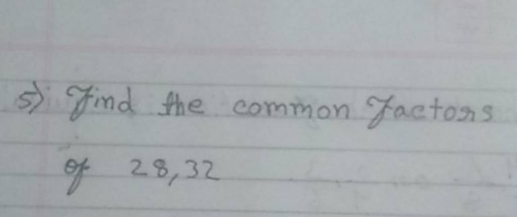 find common factors of 32 and 48