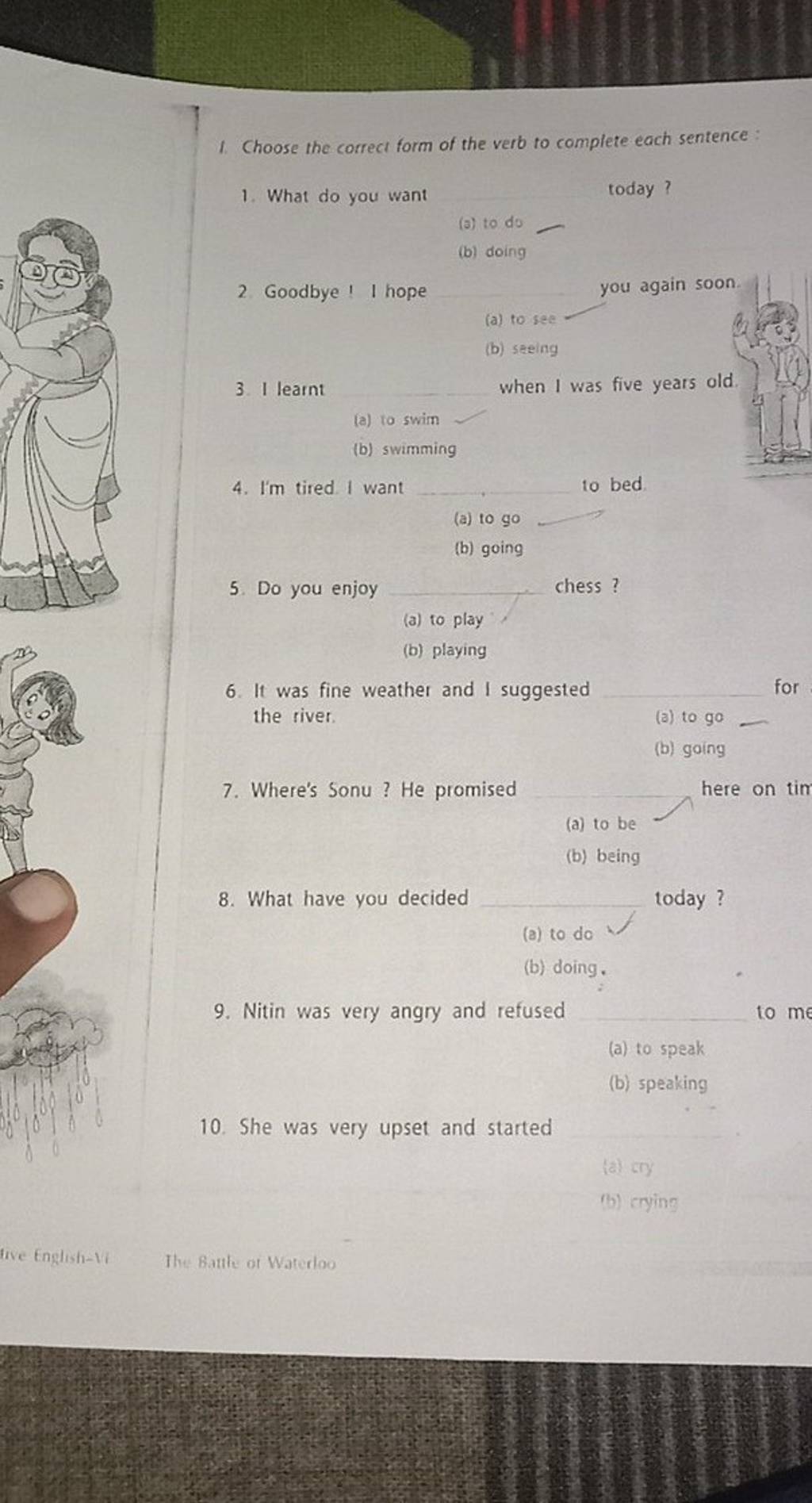 Choose The Correct Form Of The Preterite Verb To Complete Each Sentence