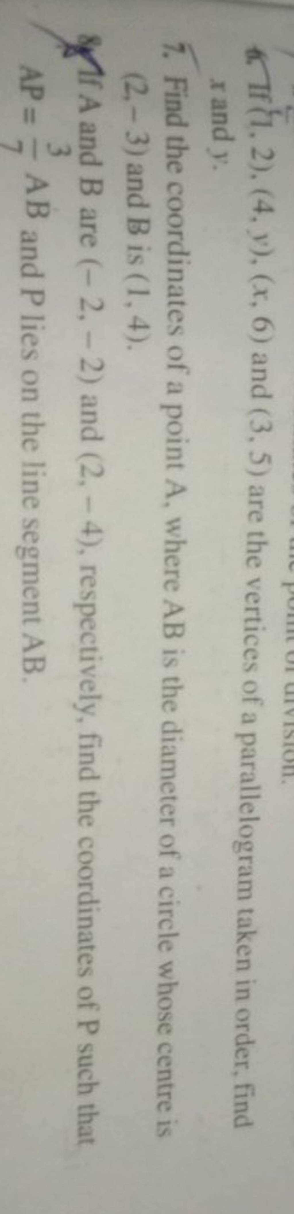 6 If 1 2 4 y x 6 And 3 5 Are The Vertices Of A Parallelogram Tak 6-if-1-2-4-y-x-6-and-3-5-are-the-vertices-of-a-parallelogram-tak