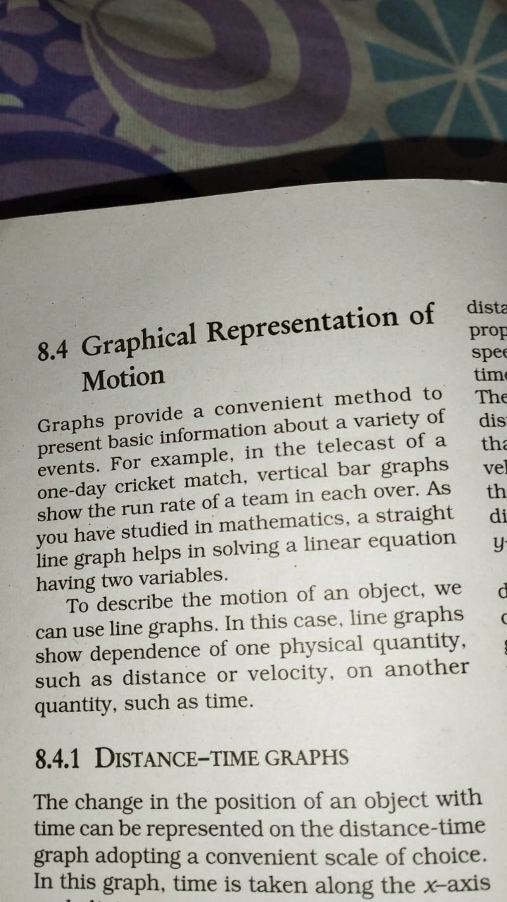 representation of motion graphs