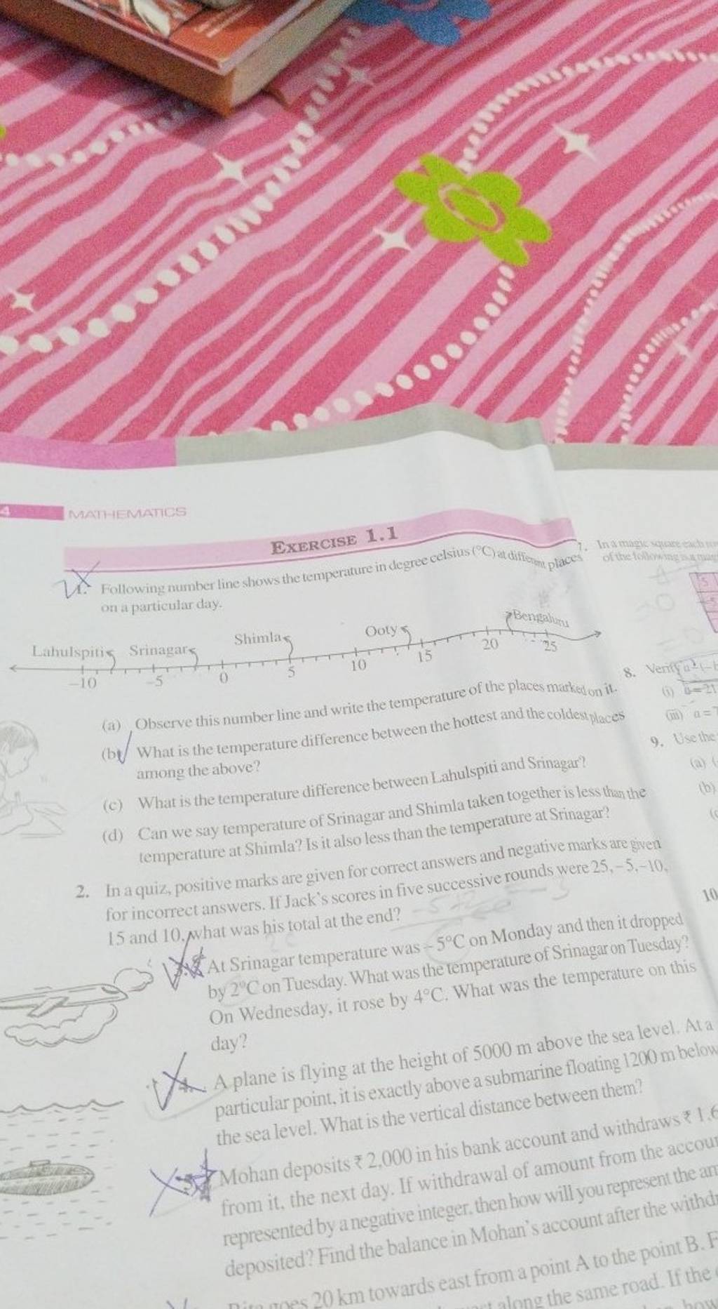 mathematics-exercise-1-1-following-number-line-shows-the-temperature-in-d