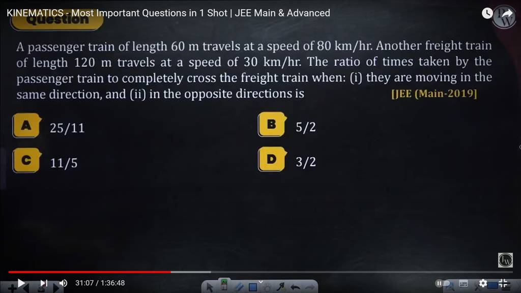 KINEMATICS Most Important Questions in 1 Shot JEE Main \& Advanced A