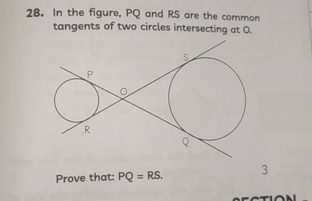 28 In The Figure PQ And RS Are The Common Tangents Of Two Circles Inter   1676302613294 Muexxnfx 2685643 