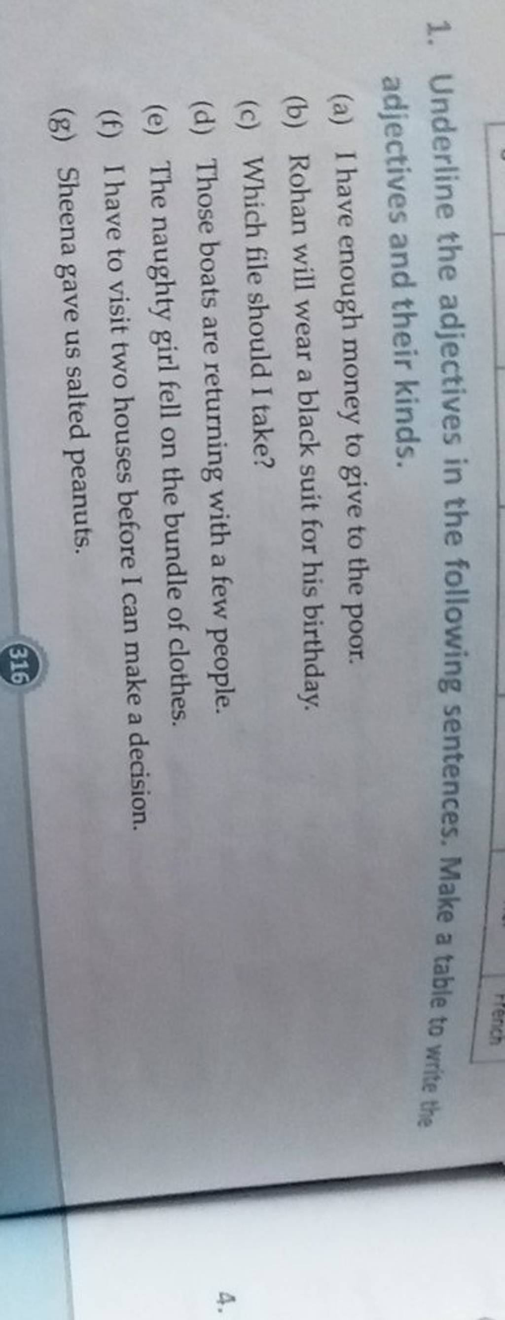 underline-the-adjectives-in-the-following-sentences-make-a-table-to-writ