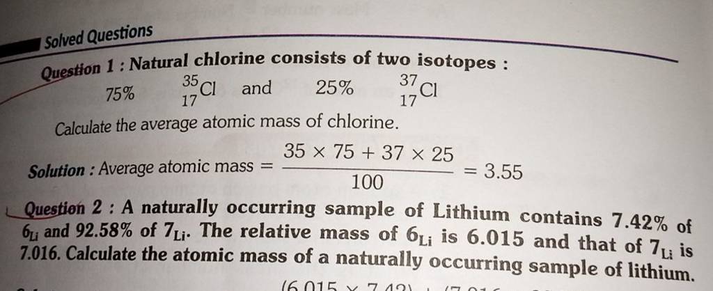 Isotopes Of Chlorine