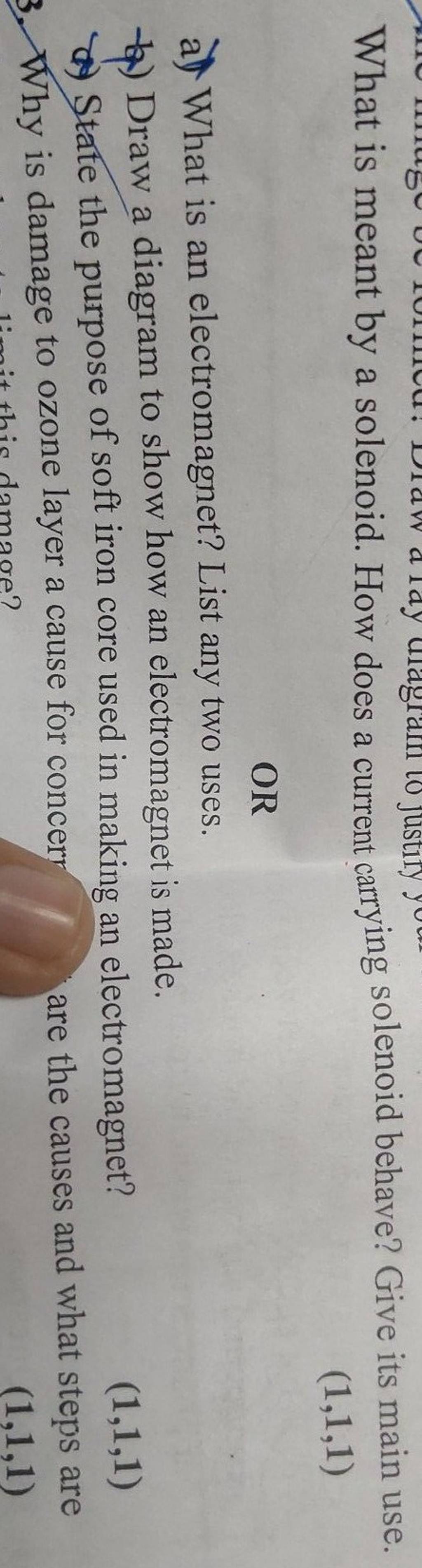 What is meant by a solenoid. How does a current carrying solenoid behave?..
