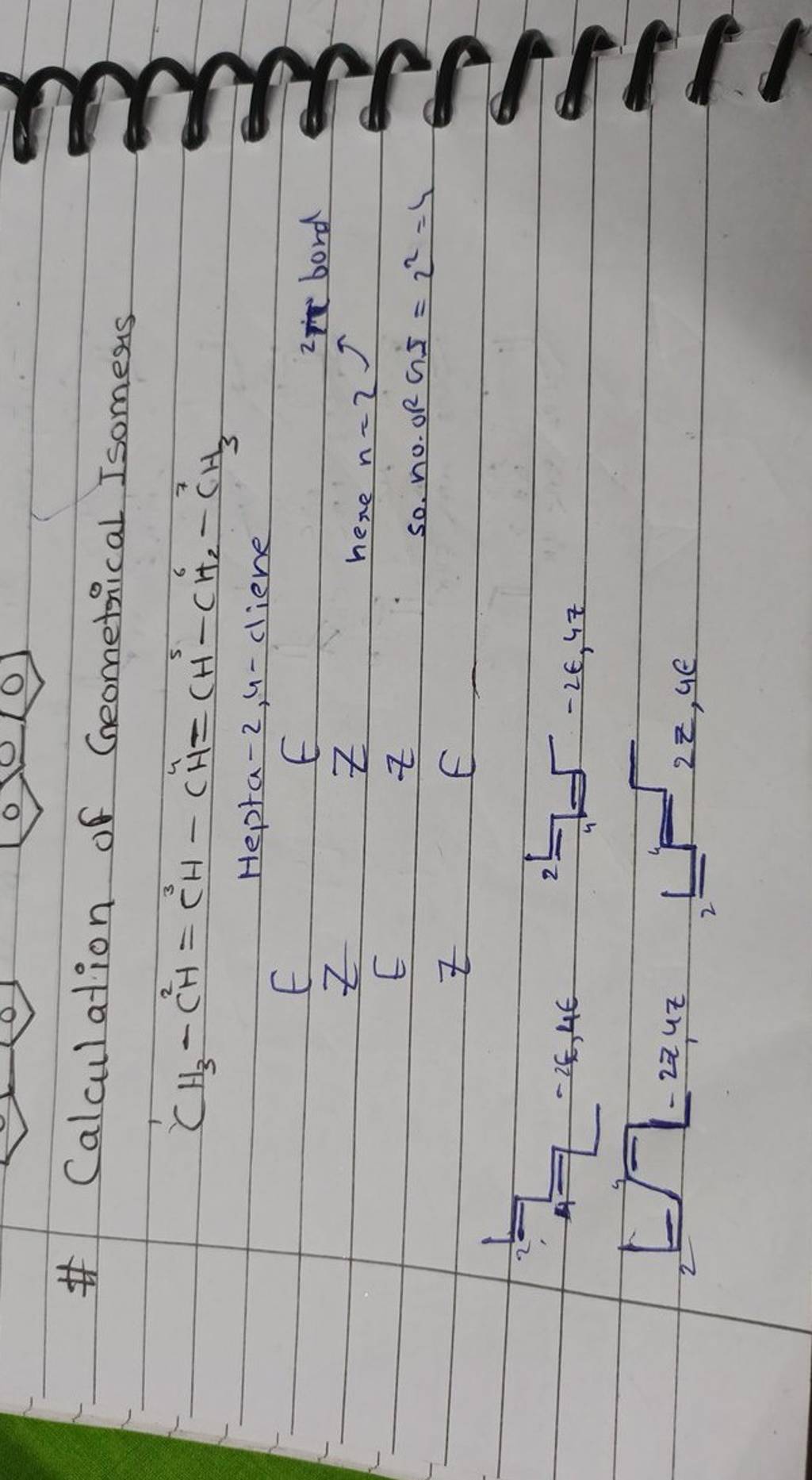 * Calculation of Geometrical Isomers \[ \begin{array}{l} \mathrm{CH}_{3}..