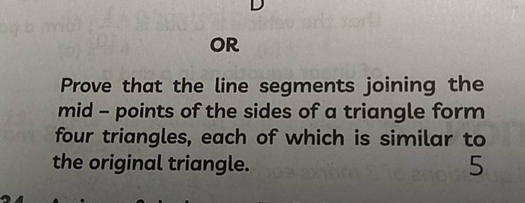 Or Prove That The Line Segments Joining The Mid Points Of The Sides Of 5713