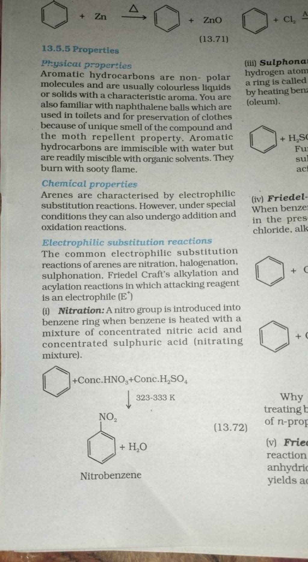 Aromatic hydrocarbons are non polar hydrogen atom molecules and are usua..