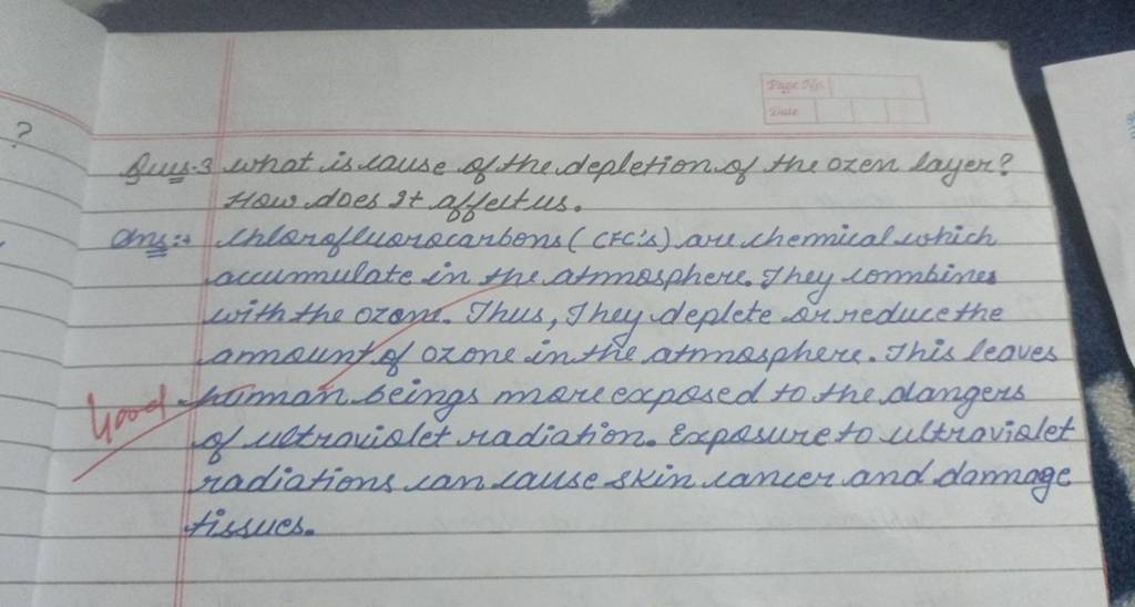 ques-3-what-is-lause-of-the-depletion-of-the-ozen-layer-how-does-it-affe