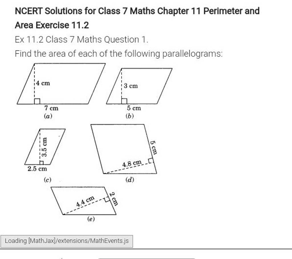 Ncert Solutions For Class 7 Maths Chapter 11 Perimeter And Area Exercise 5980