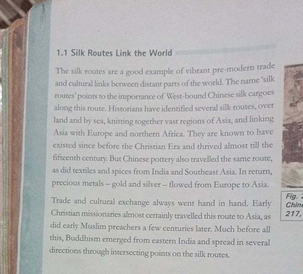 1.1 Silk Routes Link the WoridThe silk routes are a good example of vibra..