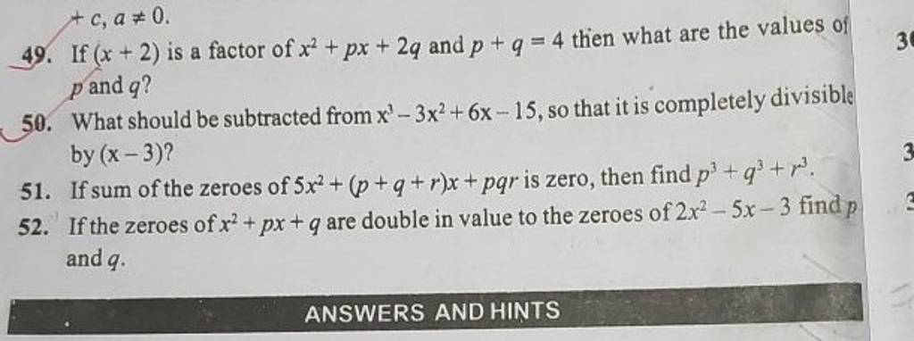 49-if-x-2-is-a-factor-of-x2-px-2q-and-p-q-4-then-what-are-the-values-o