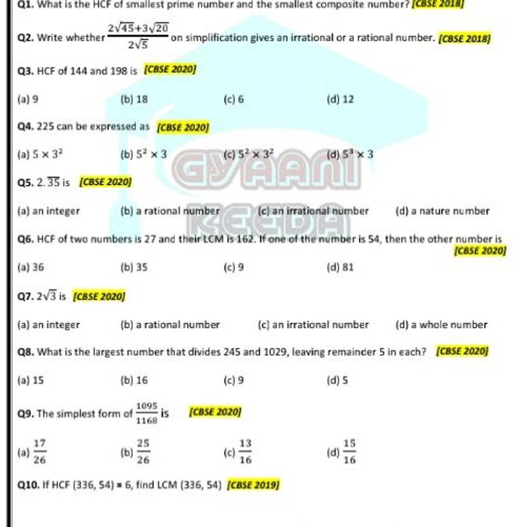 q1-what-is-the-hcf-of-smallest-prime-number-and-the-smallest-composite-n