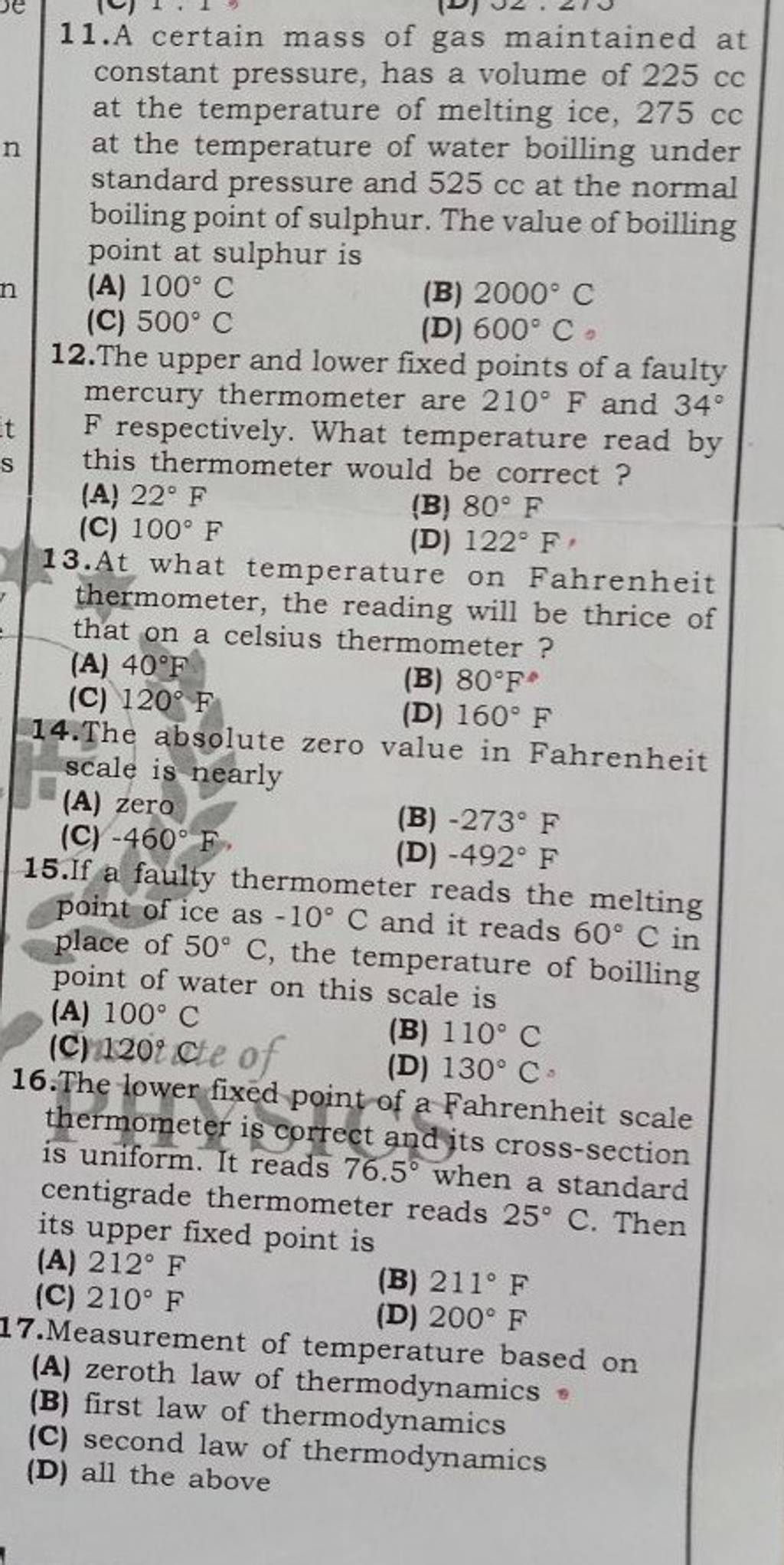 the-lower-fixed-point-of-a-fahrenheit-scale-thermometer-is-correct-and-it