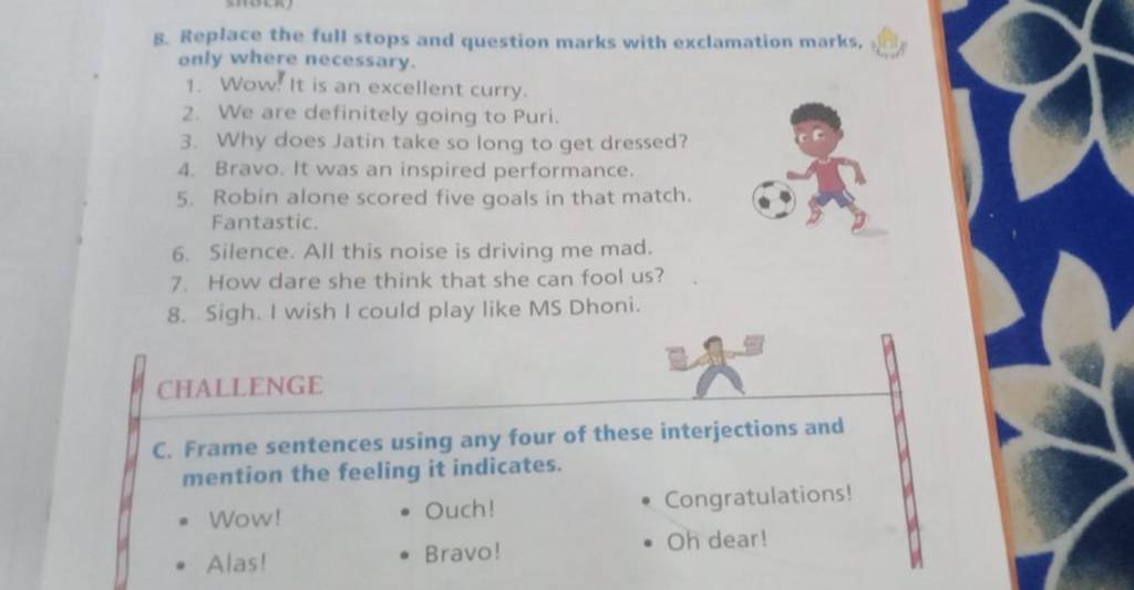 Replace The Full Stops And Question Marks With Exclamation Marks Only Wh Replace The Full Stops And Question Marks With Exclamation Marks Only Wh
