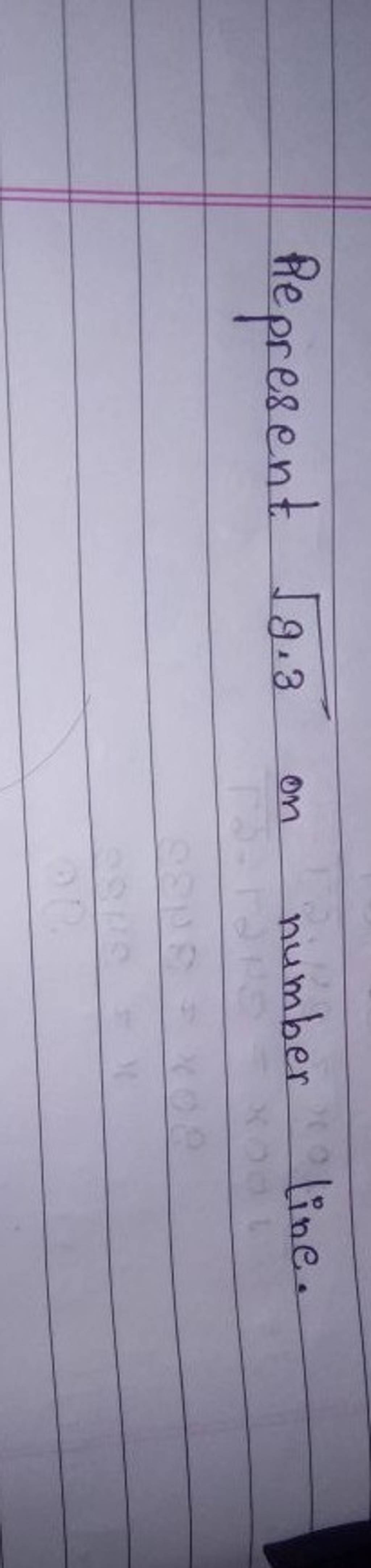 4. represent √√9.3 on the number line