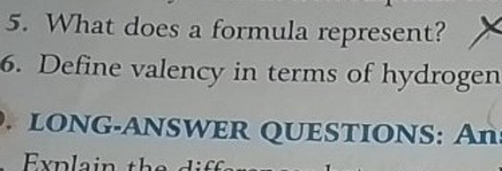 5-what-does-a-formula-represent-6-define-valency-in-terms-of-hydrogen