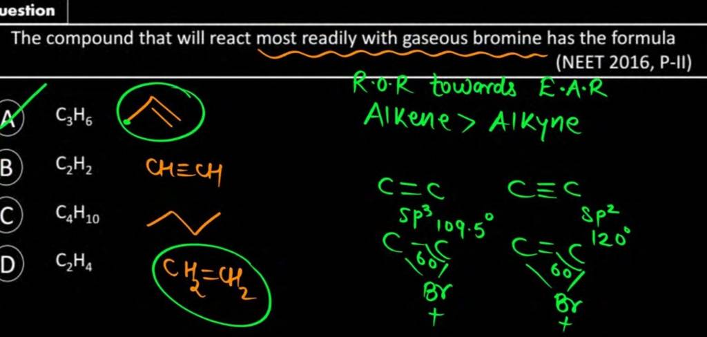 The Compound That Will React Most Readily With Gaseous Bromine Has The Fo   1677255277296 Gskxclqb 1424369 