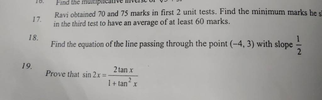 17 Ravi Obtained 70 And 75 Marks In First 2 Unit Tests Find The Minimum 17-ravi-obtained-70-and-75-marks-in-first-2-unit-tests-find-the-minimum