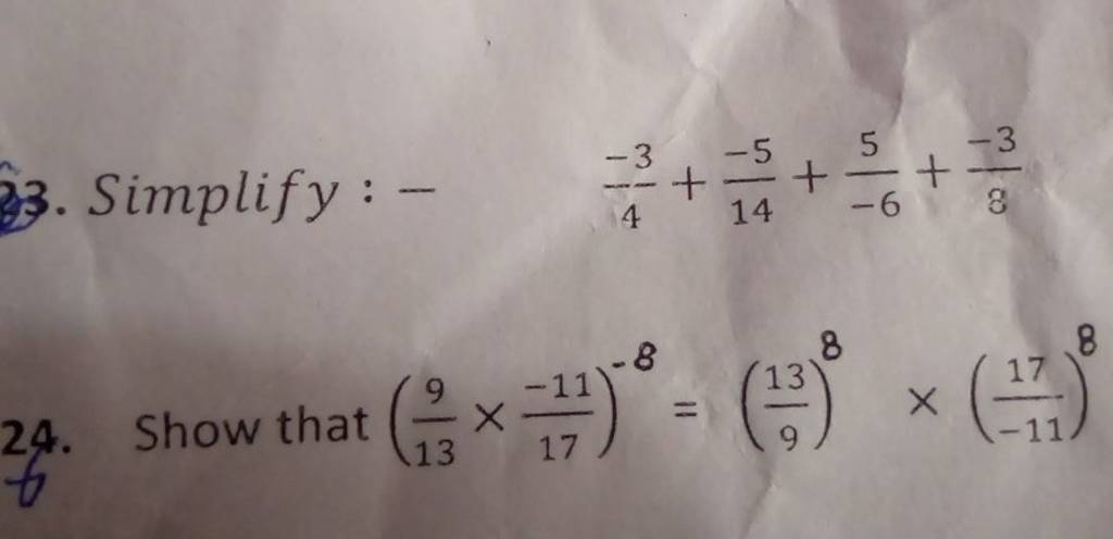 3 Simplify 4 3 14 5 65 8 3 24 Show That 139 17 11 8 913 8 