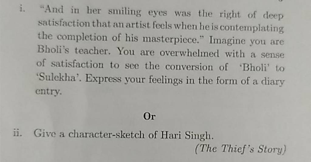 Class  10th  Character sketch of Hari Singh  NCERT English  The  Thiefs Story in Supp  YouTube
