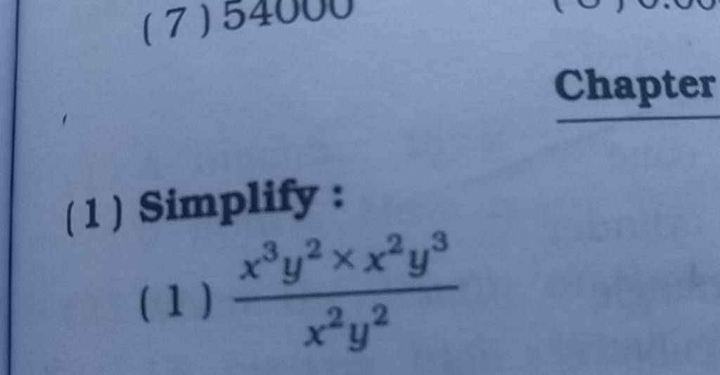 Chapter 1 Simplify 1 X2y2x3y2 x2y3 Filo chapter-1-simplify-1-x2y2x3y2-x2y3-filo