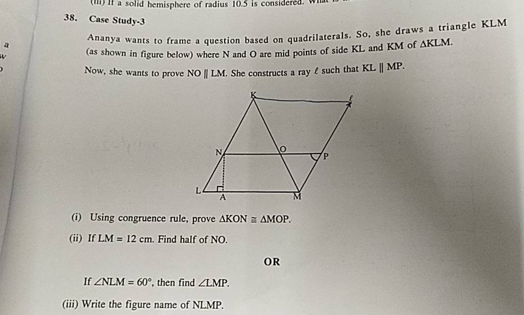 case study based questions class 8 maths understanding quadrilaterals