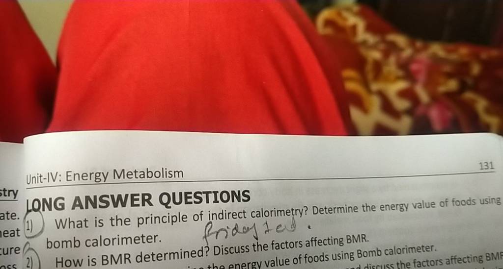 Unit-IV: Energy Metabolism
131 LONG ANSWER QUESTIONS
1) What is the pr