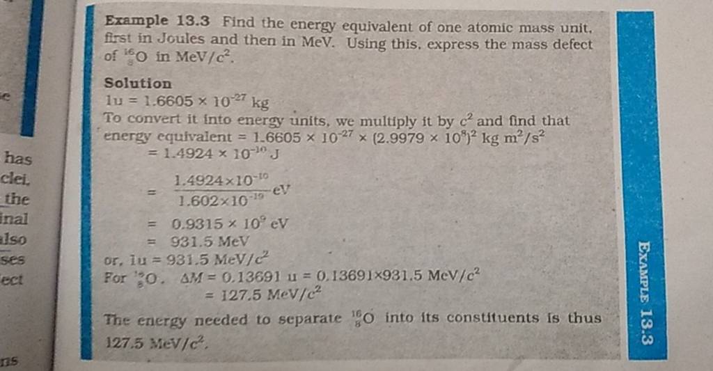 example-13-3-find-the-energy-equivalent-of-one-atomic-mass-unit-first-in