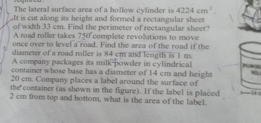 the-lateral-surface-area-of-a-hollow-cylinder-is-4224-cm2-it-is-cut-alon