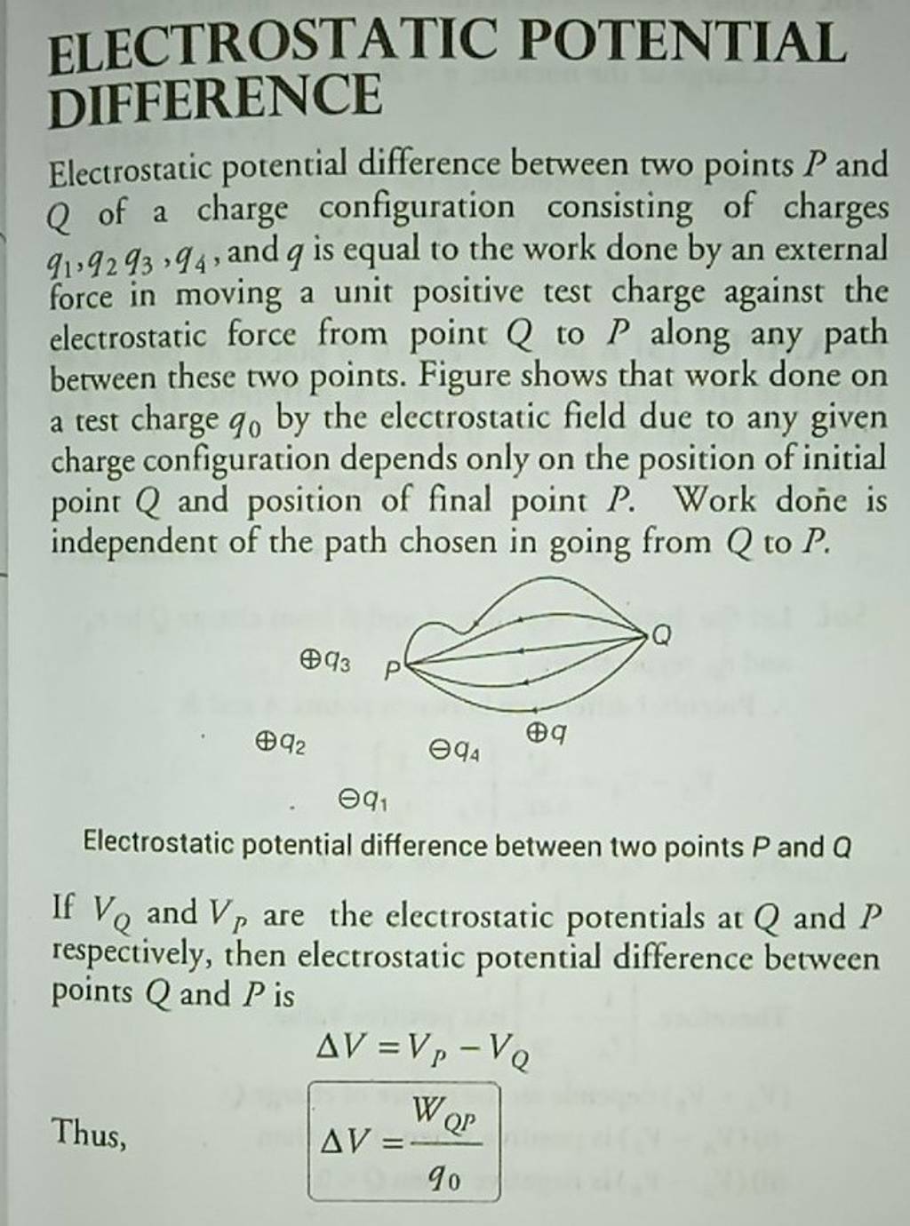 ELECTROSTATIC POTENTIAL DIFFERENCE Electrostatic Potential Difference Be..